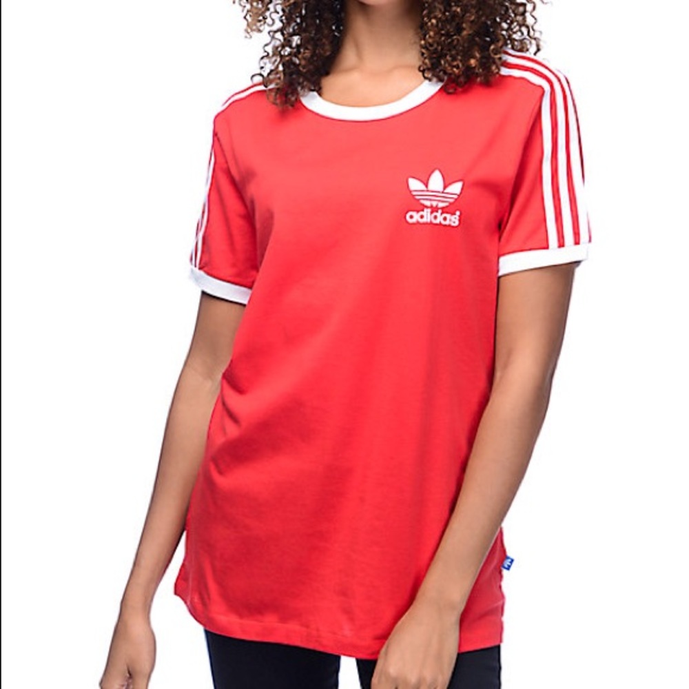 Red Adidas T-shirt